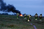Prio 1 Brand Wegvervoer Land Bouwvoertuig Rohelsterweg Buitenpost